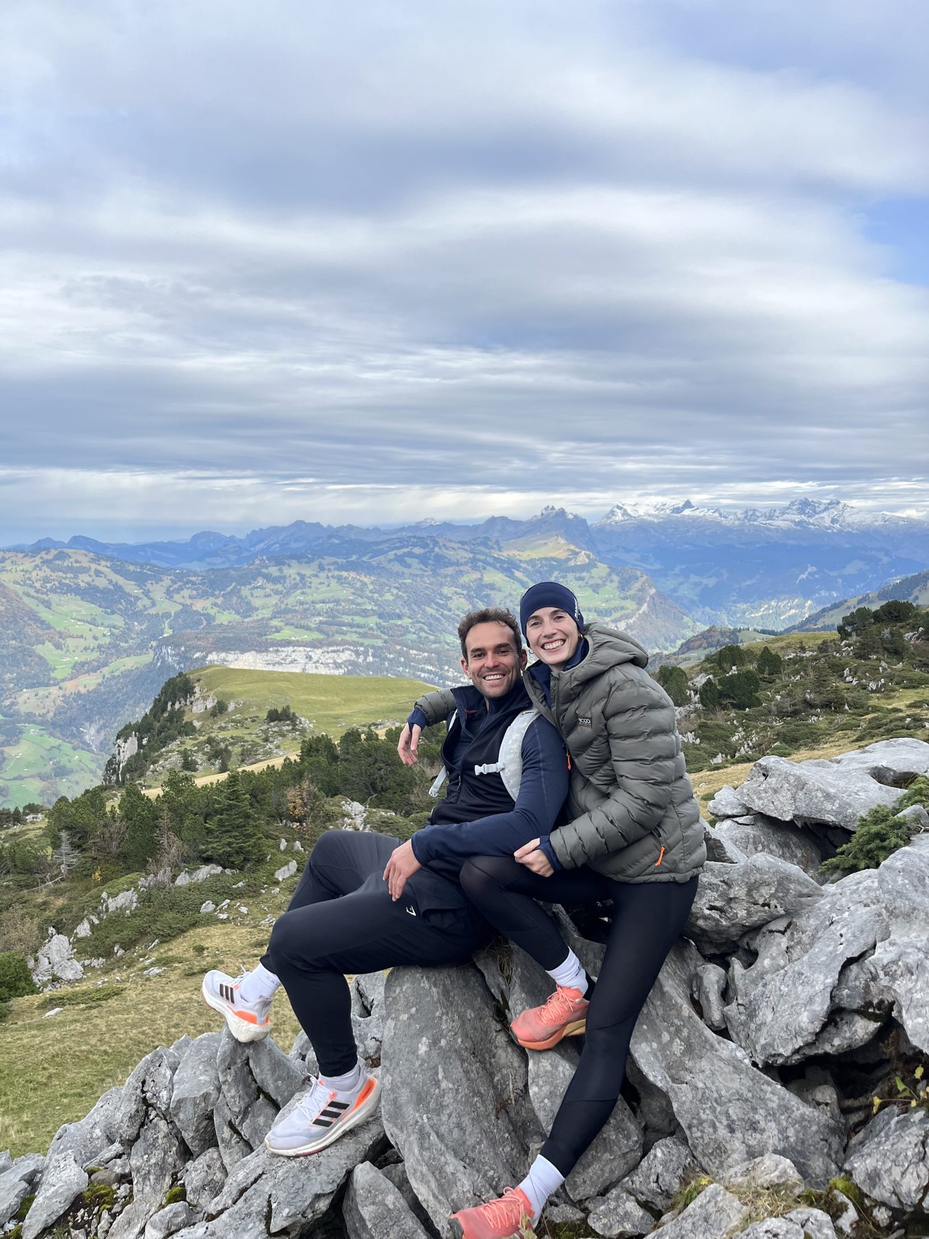 Alex and María in the mountains