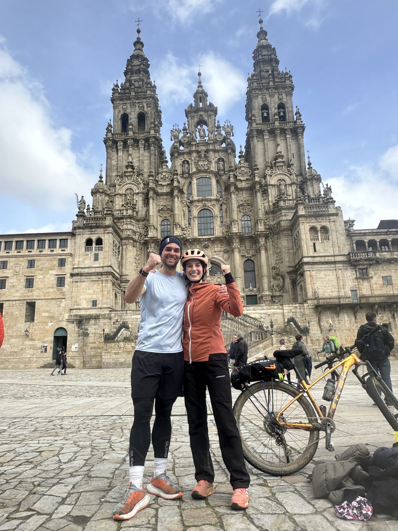 Alex and María in Santiago de Compostela